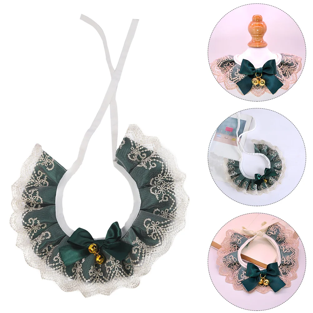 

Fancy Cat Collar Puppy Lace Decorative Pet Necklace Extra Durability Good Material Stand Out Crowd Attention Lovely Pet Dresses