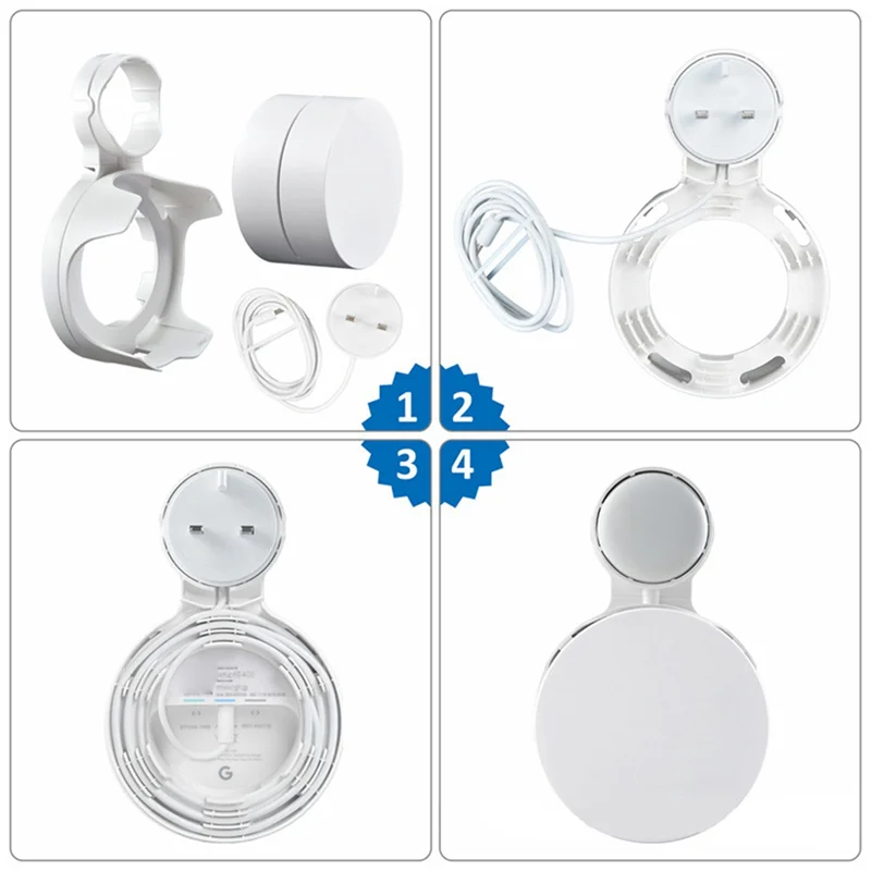 Настенное крепление BAAE для Google Wi-Fi, держатель кронштейна для Wi-Fi для маршрутизатора Google Wi-Fi Простота использования в домашних условиях B Прочный Простота установки