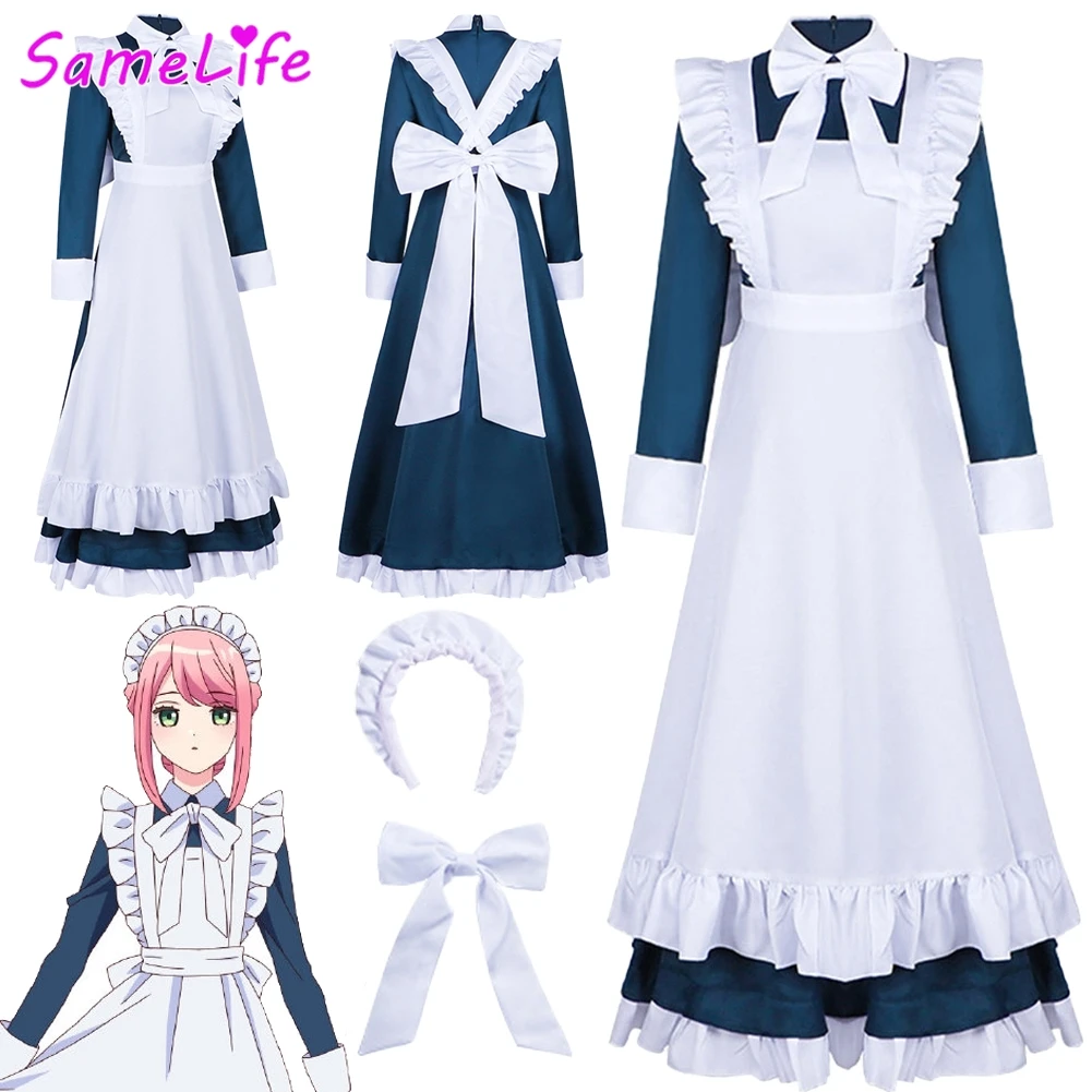 

Rouge Cosplay Fantasy Maid Dress Anime Metallic Rouge Costume Disguise Adult Women Roleplay Fantasia Party Outfits