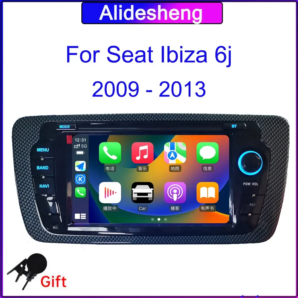 new 7 Inch 2Din For Seat Ibiza 6j Android Radio multimedia Player GPS DVD CarPlay auto Navigation Audio 2 din