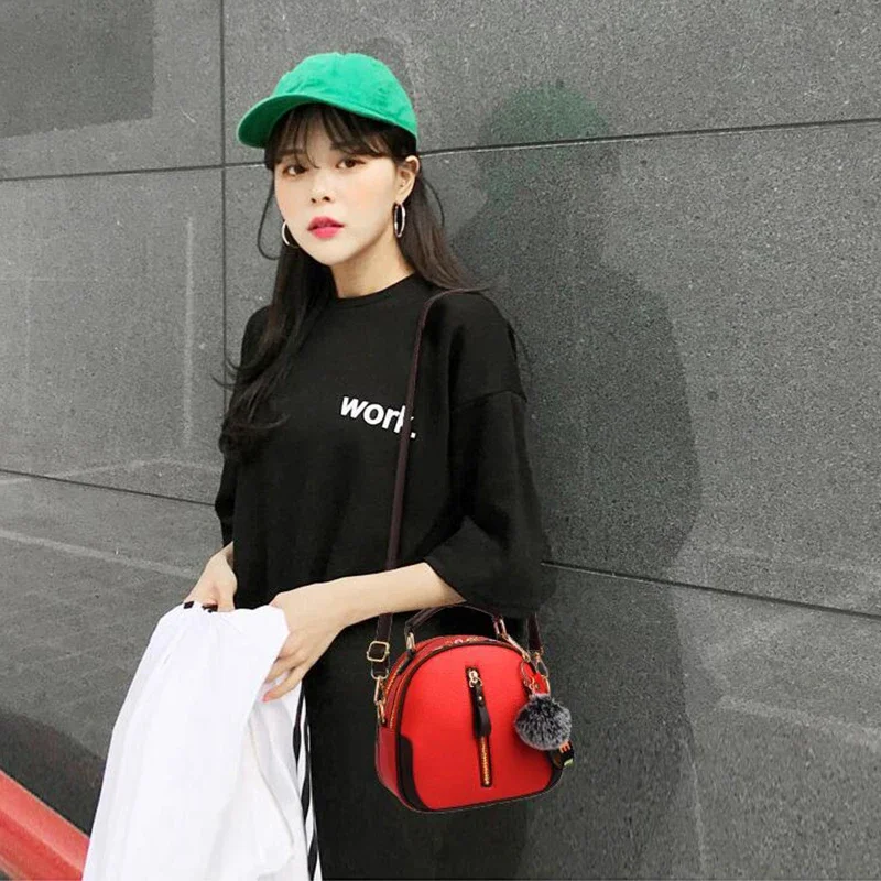 حقائب اليد الفاخرة حقائب النساء مصمم بو الجلود بلون حقيبة ساعي أزياء الكتف حقائب كروسبودي الفتيات Tassen حمل