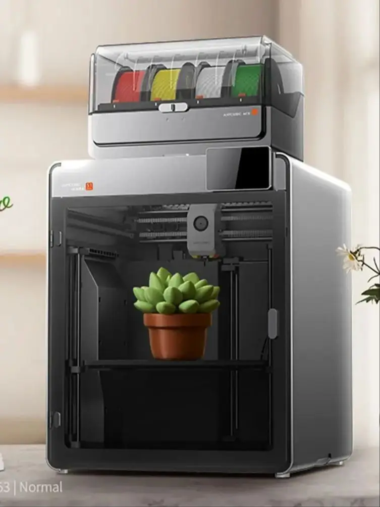 Wielokolorowa drukarka 3D Anycubic Kobra S1 Max Combo z dyszą ze stali hartowanej, wysoka precyzja, maksymalna prędkość 600 mm/s, drukarka 3D, 350×350×350 — zdjęcie produktu 7