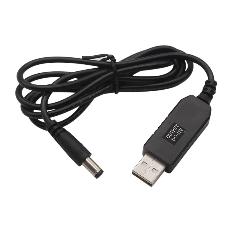 USB Power Boost Line DC 5V to DC 9V / 12V Step UP Module USB Converter Adapter Cable 2.1X5.5MM Plug