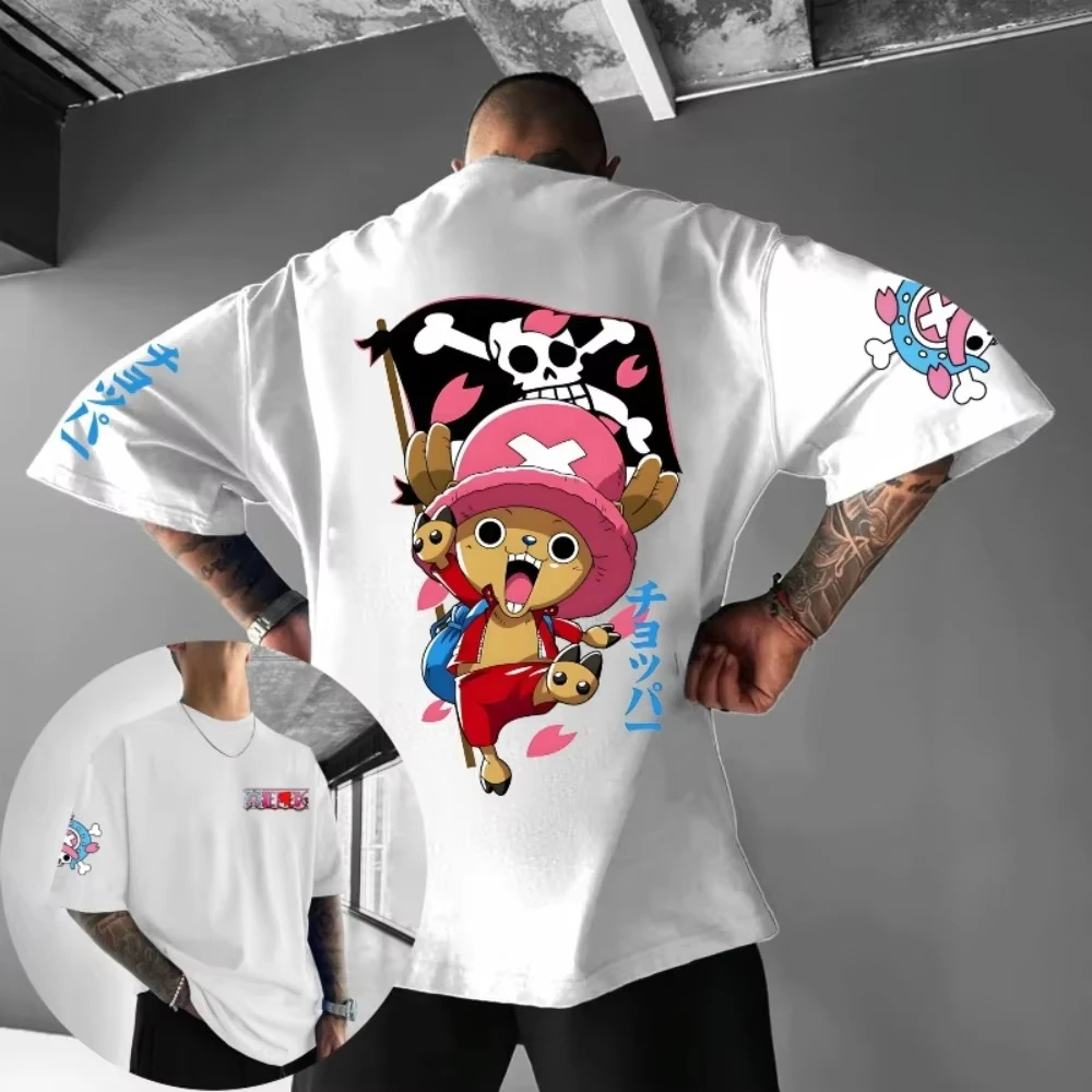 ONE PIECE White Beard Edward·Newgate Printed T-shirt Men's and Women's T-shirt Men's Top Sports T-shirt Men's T-shirt Harajuku
