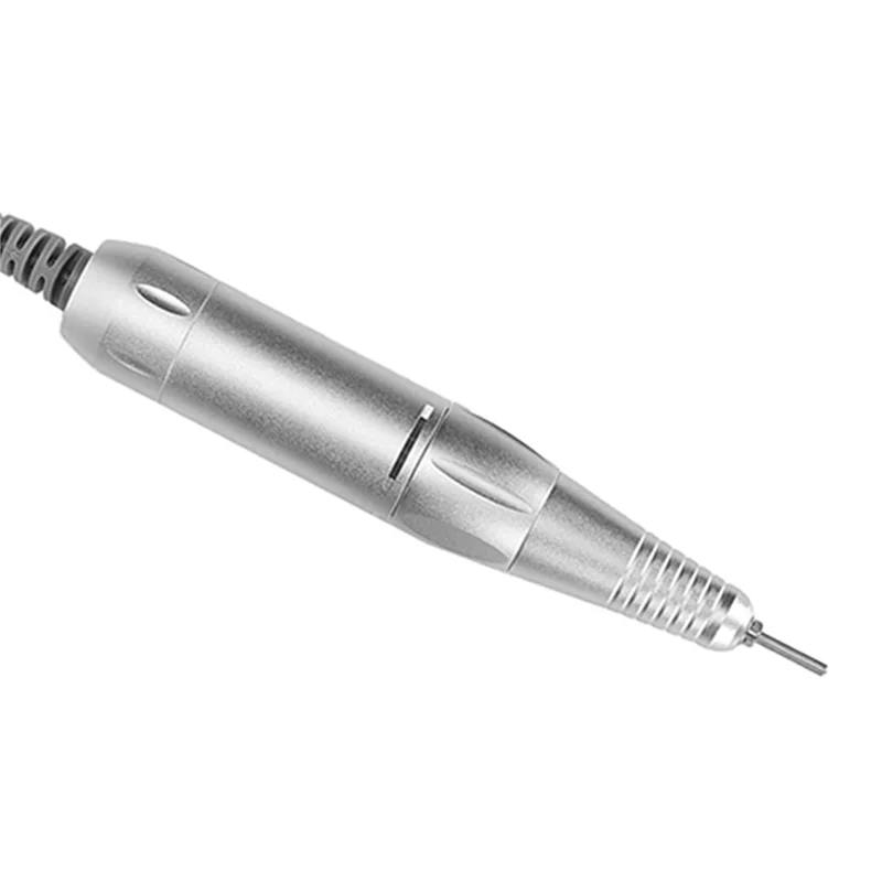 MOPHE-2X Electric Nail Drill Handle 35000RPM Nail Arts Drill Hand File Polish Grind Machine Manicure Drill Accessory Silver