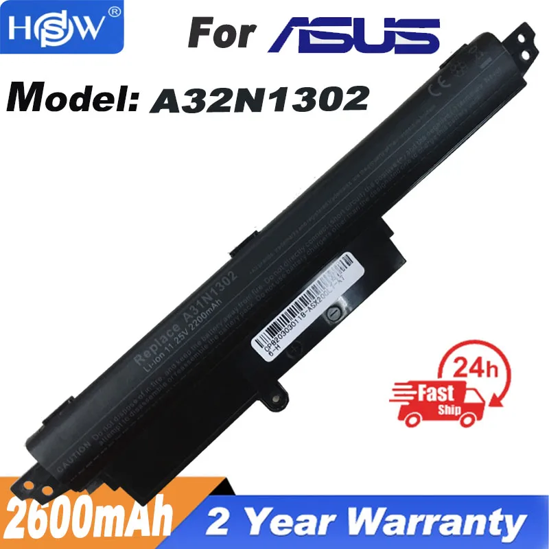 2200mAh 11.1V For ASUS X200m Battery A31N1302 For ASUS VIVOBOOK X200CA F200CA A31LM9H AR5B125