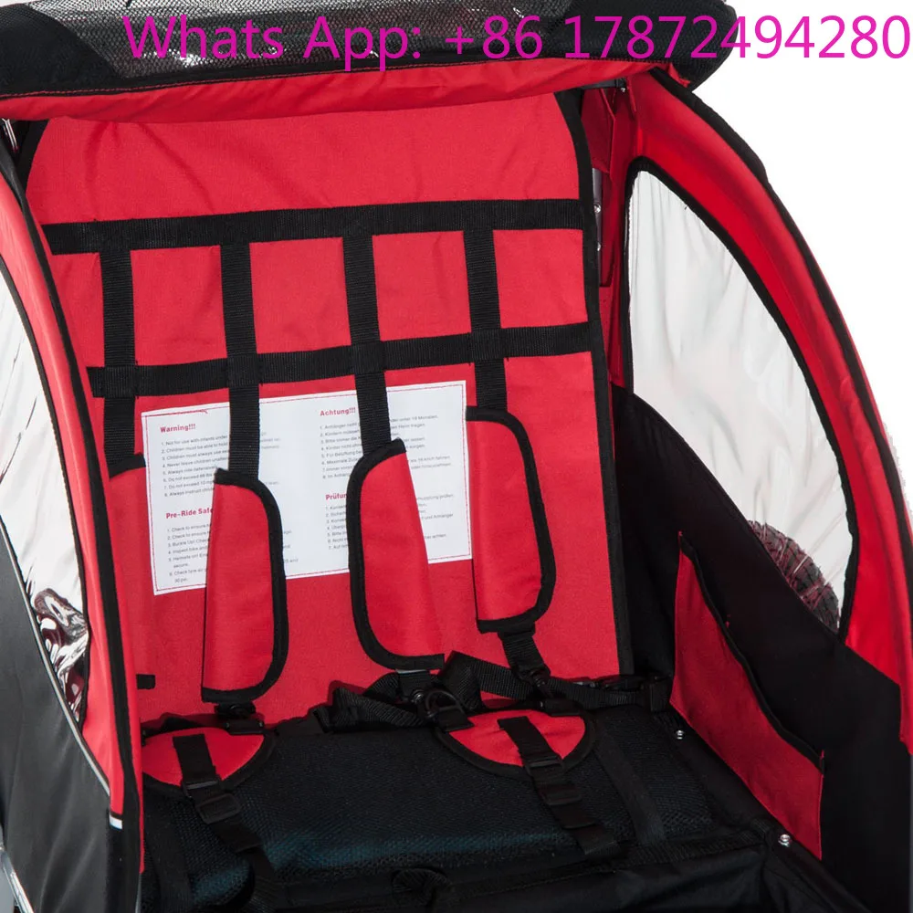 New Bicycle Trailer Foldable Baby Children Bicycle Trailer Cargo Transportation Storage Rack Tractor Bicycle Trailer