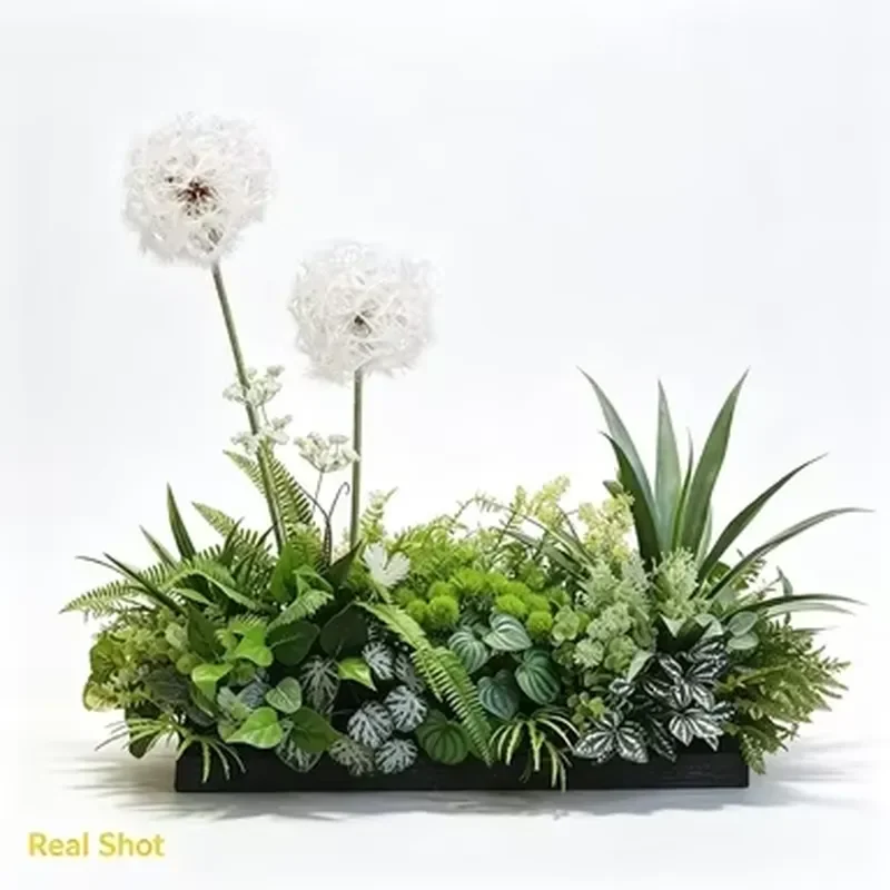 Large Artificial Dandelion Succulent Fake Plant for Interior Landscape Corner Window Home Decoration Decorative Faux Flower