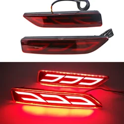 2Pcs Rear Bumper Light for Honda BRV BR-V 2015-2019 CRV 2007-2009 City 2012-2014 MOBILIO 2016 2017 Brake Light Led Reflector