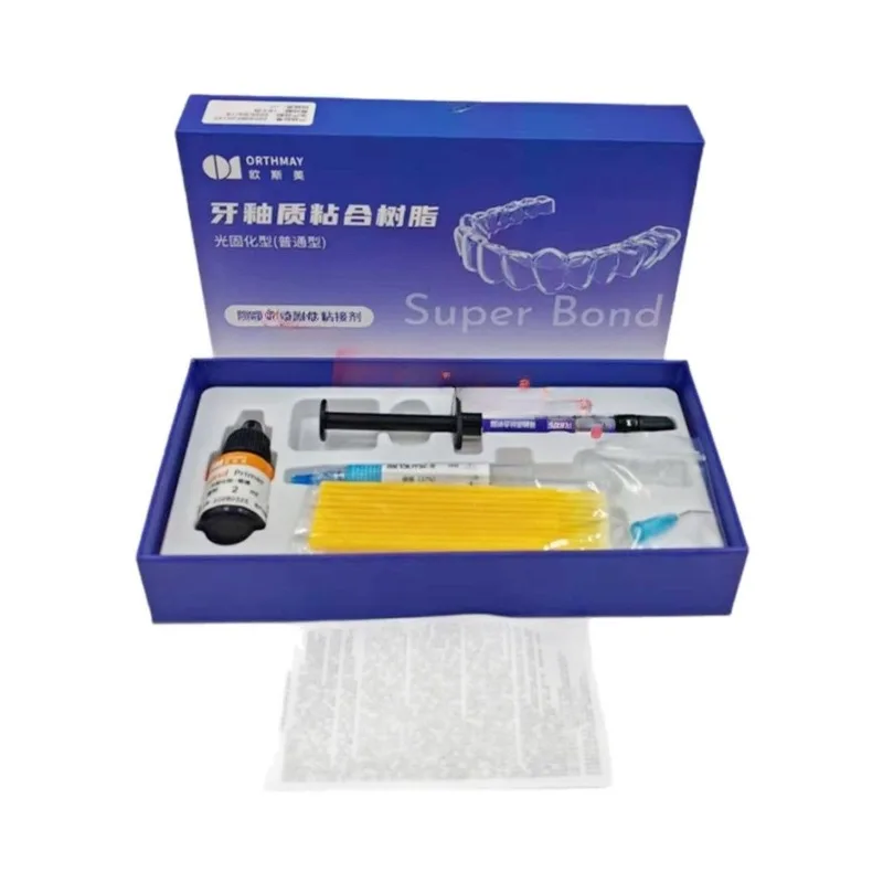 Dental Orthodontic Invisible Adhesive Light Curing Orthodontics Invisible Adhesive Kit Used on Transparent Aligner 2.5g Kit