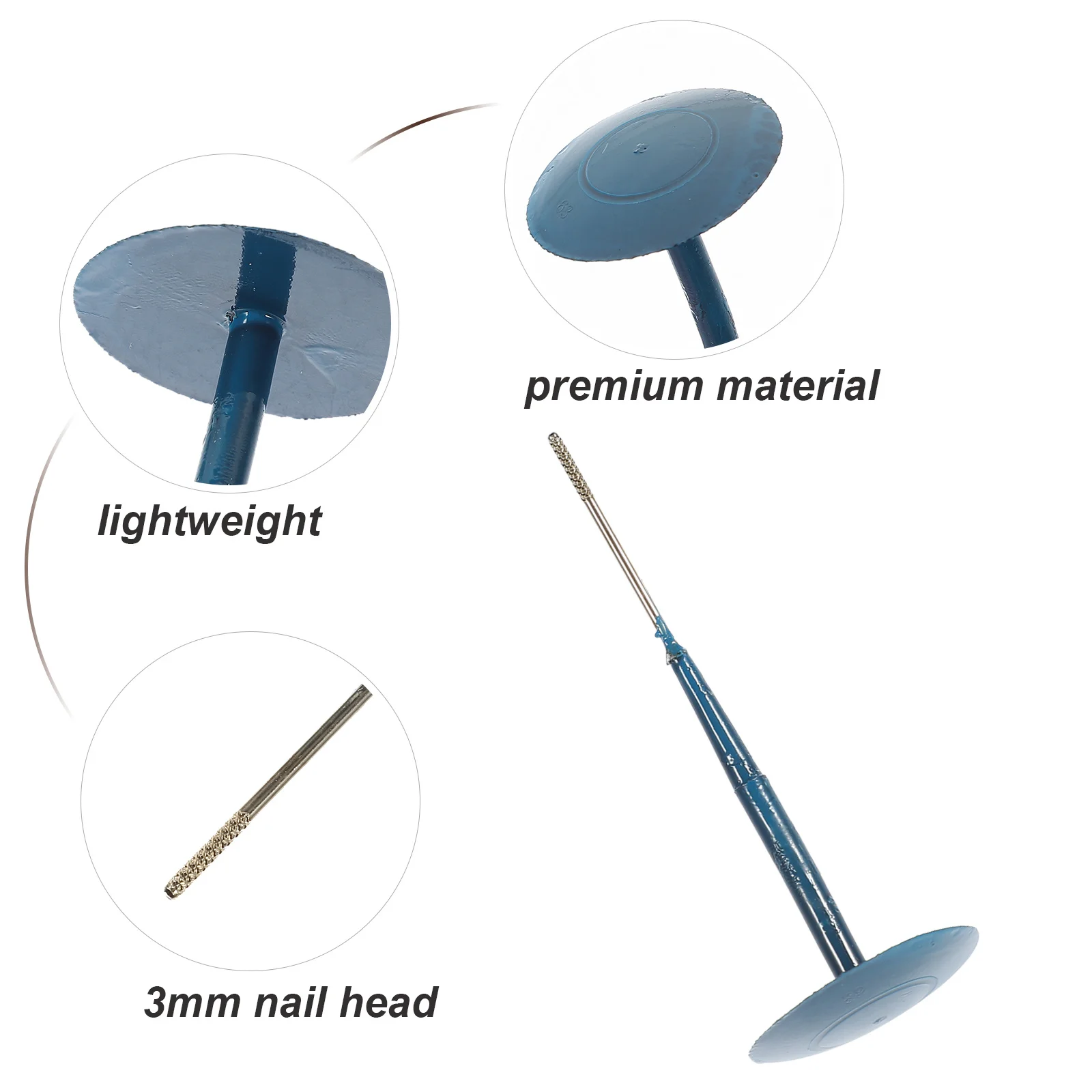 

20pcs Mushroom Nail 3mm Tubeless Repair Kit Tires Car Plug Tire Repair Nail Puncture Bike Tire Patch Kit