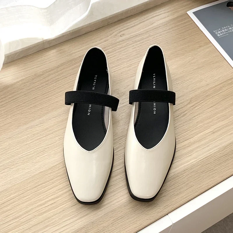 2023 Autumn Luxury Women Ballet Shoes Fashion Shallow Slip On Ladies Elegant Flats Mary Jane Shoes