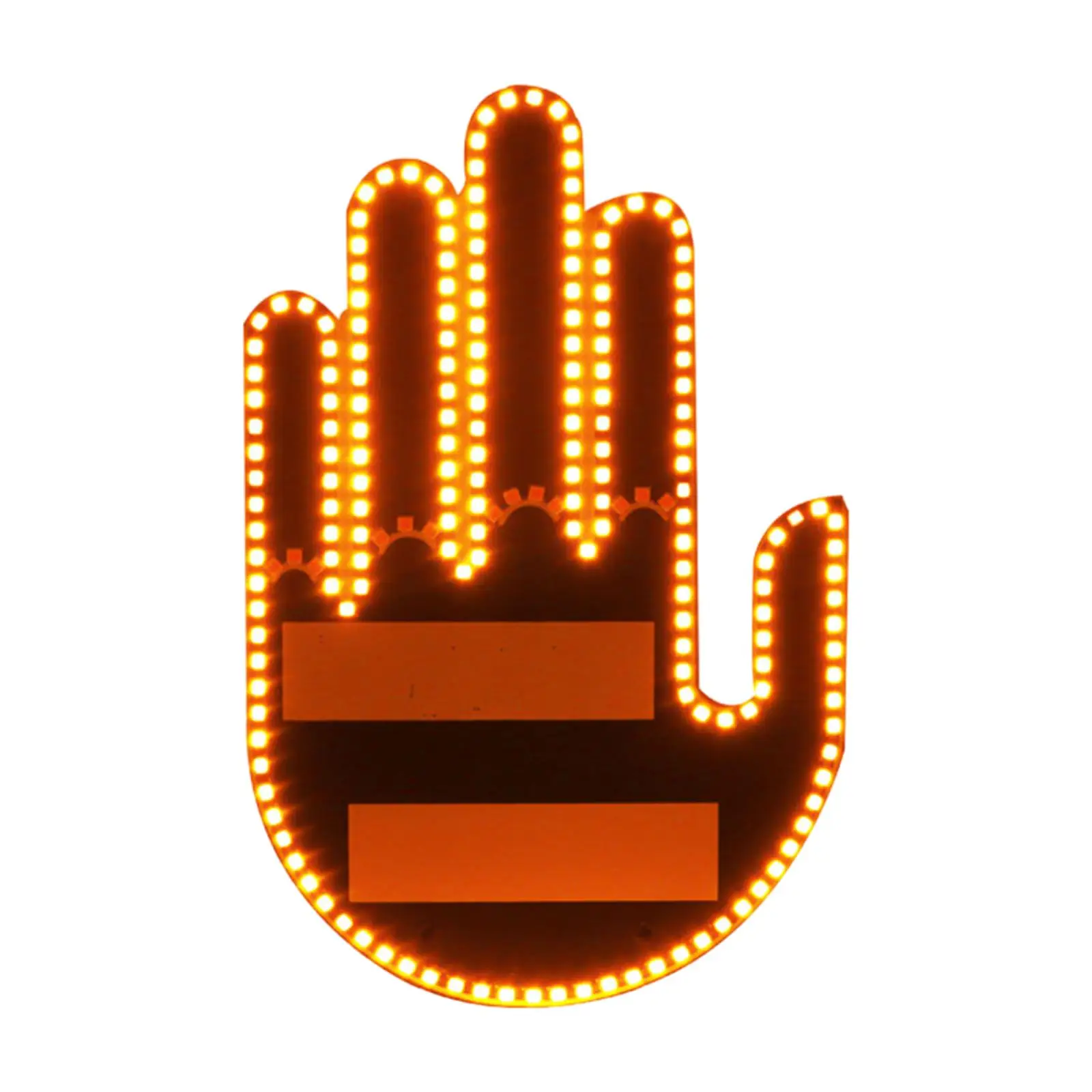 Car Finger Light Auto Accessories Easy Installation LED Middle Finger Sign