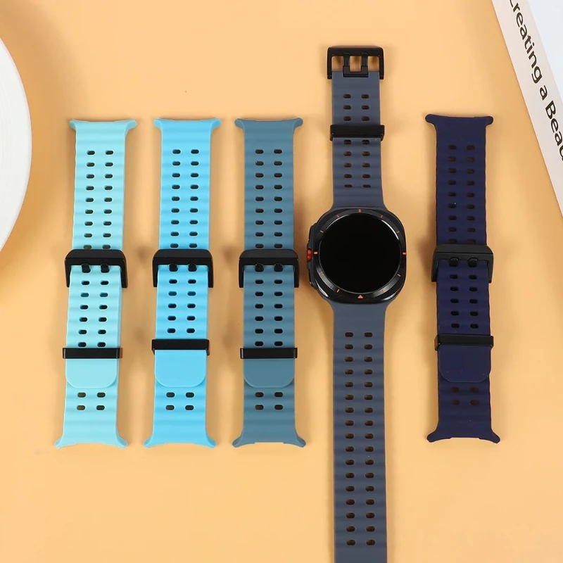 Original 1:1 Silicone Band For Samsung Galaxy Watch Ultra 2 Strap 47mm Sport Replacement Bracelet correa Galaxy Watch 2026 Ultra