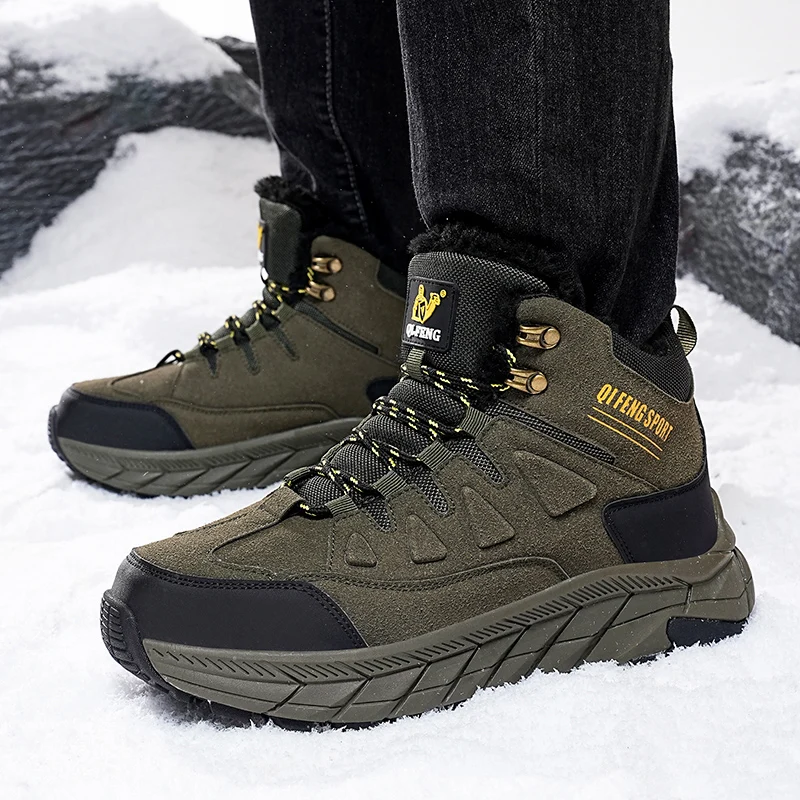 

Women Winter Outdoor High-top Plus Anti-slip Men Shoes Women Breathable Anti-slip Wear-resistant Casual Sports Shoes Men