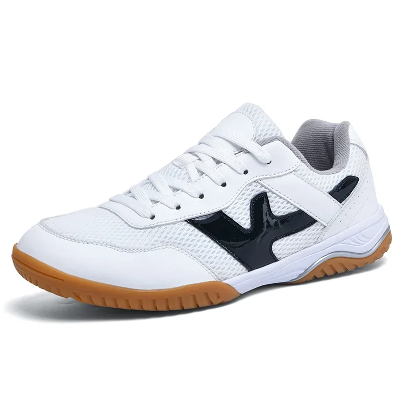 Chaussures de tennis de table professionnelles pour hommes et femmes, baskets de badminton noires et vertes, sports de plein air et salle de sport