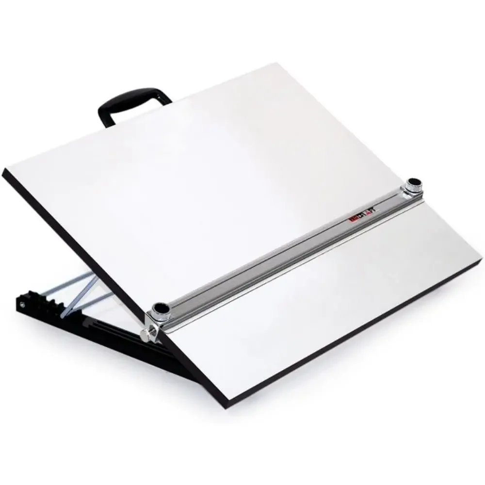 24 x 36 Premium Adjustable Parallel Straightedge Board, White Melamine