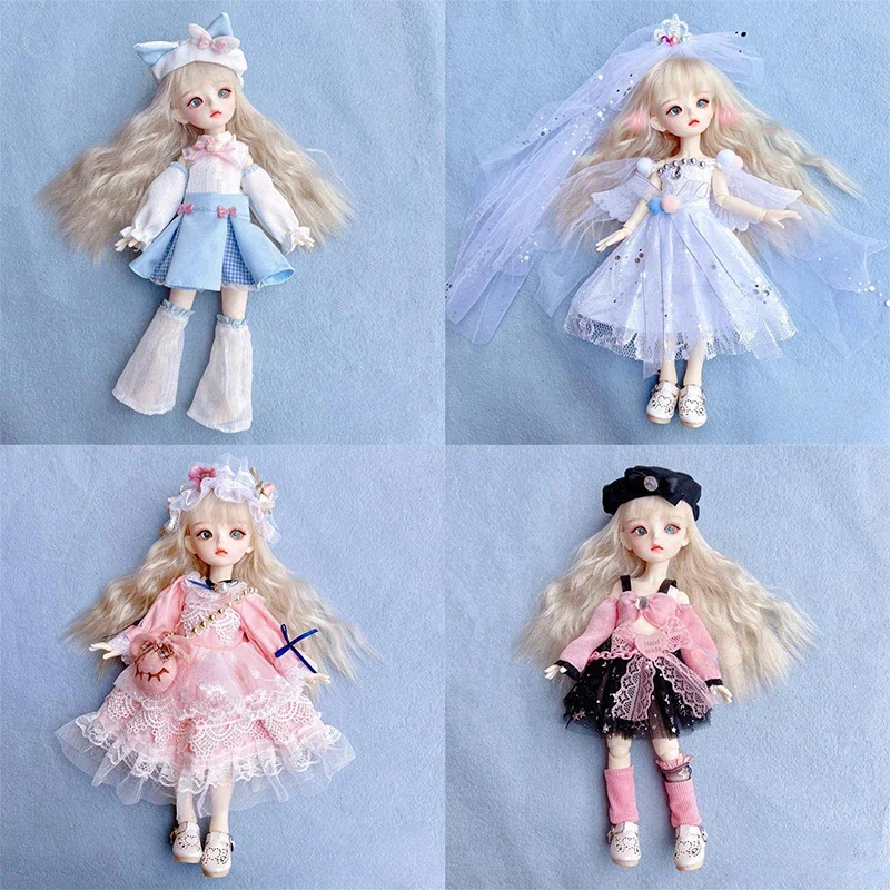 1/6 Bjd Doll Changing Clothes 30cm Dolls Dress Set Lolita Girl Toy Gift Doll Accessories Doll Clothes