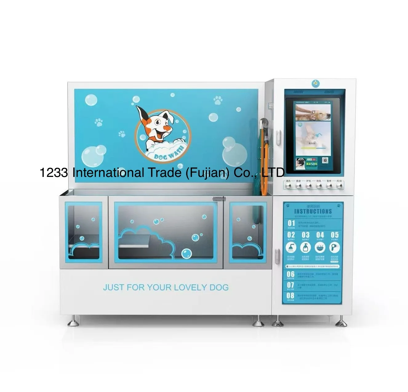 2025 Automatic DIY Dog Cat Washing Station Self-Service Pet Bathtub Vending Machine Stainless Steel Grooming Pets