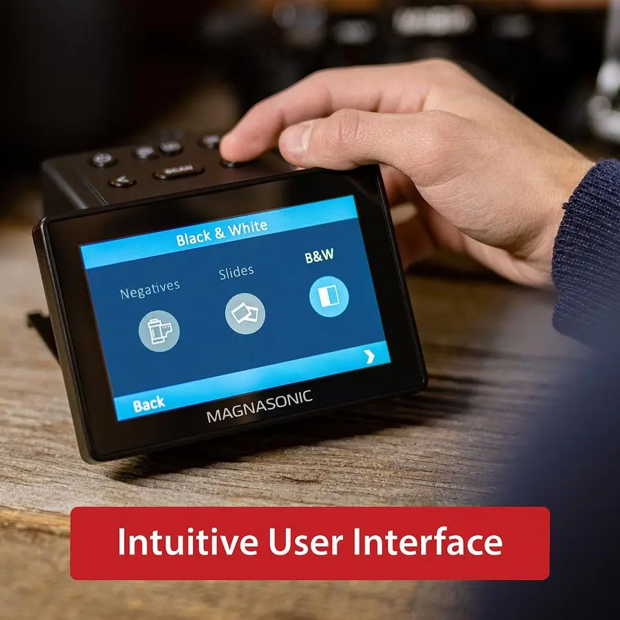 ماسح ضوئي للأفلام AllinOne بدقة 25 ميجابكسل مع شاشة عرض كبيرة 5 أمبير HDMI، يحول 35 مم 126 110 Super 8 Film amp 135 126 110 شرائح إلى رقمي #6