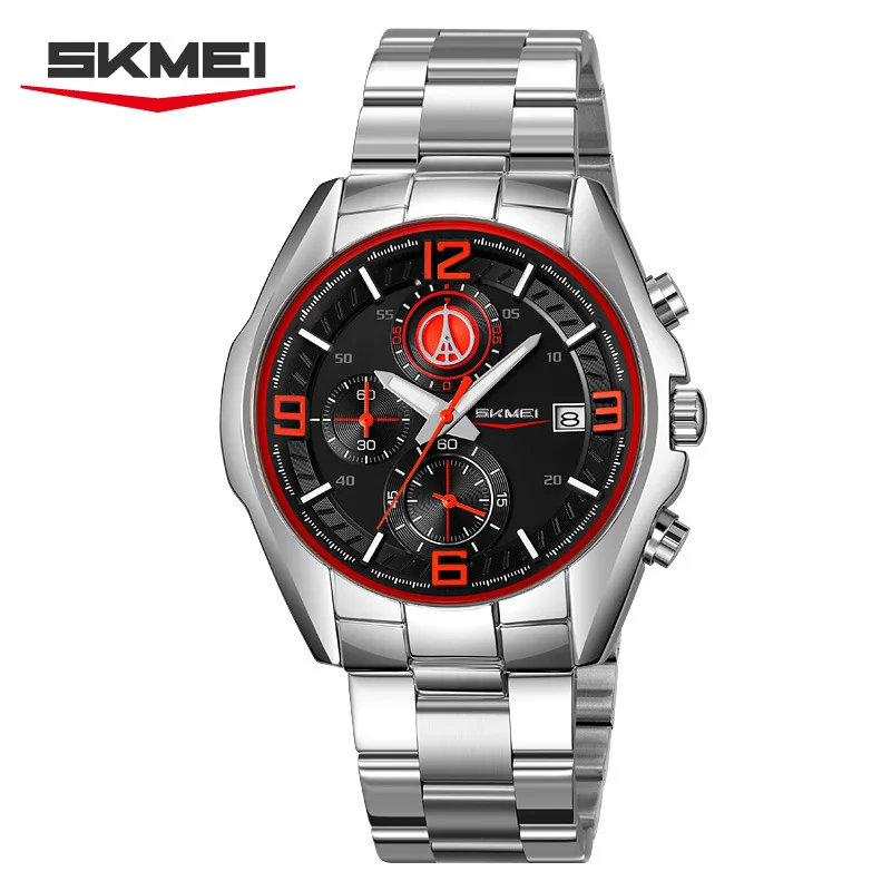 Skmei New Men's Watch Three Eyes and Six Needles Multifunction Quartz Watch Fashion Men's Watch Watch