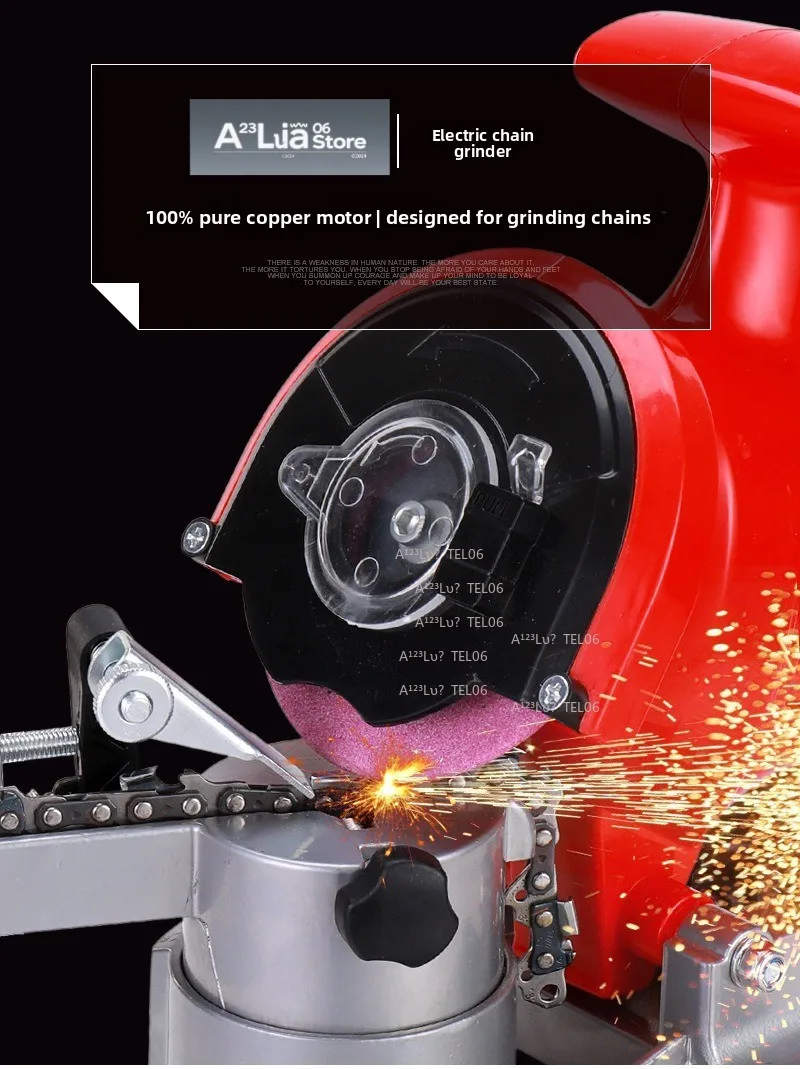 Electric Chain Sharpener Bench Grinder Saw Chain Tooth Sharpening Professional Device