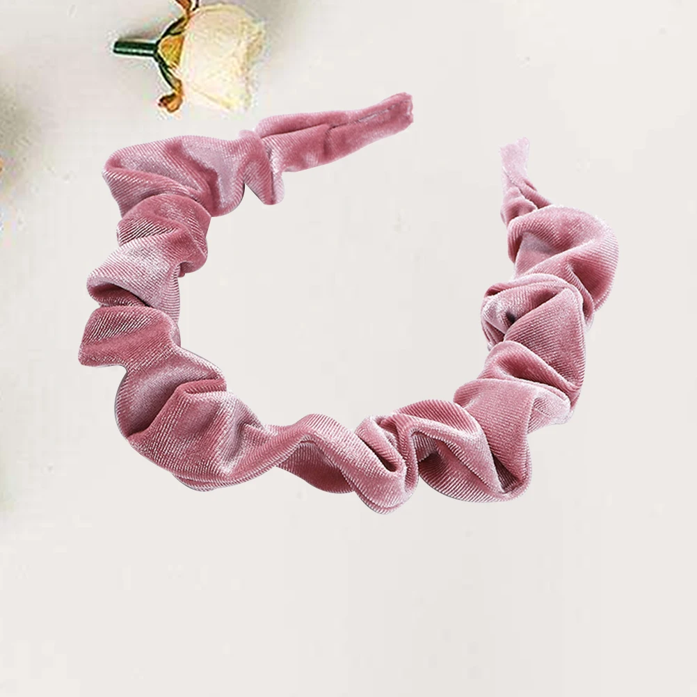 

Luxury Headband Folds Hair Hoop Stylish Women Trendy Party Wedding Women Headband Accessory Pink For Hair Styling