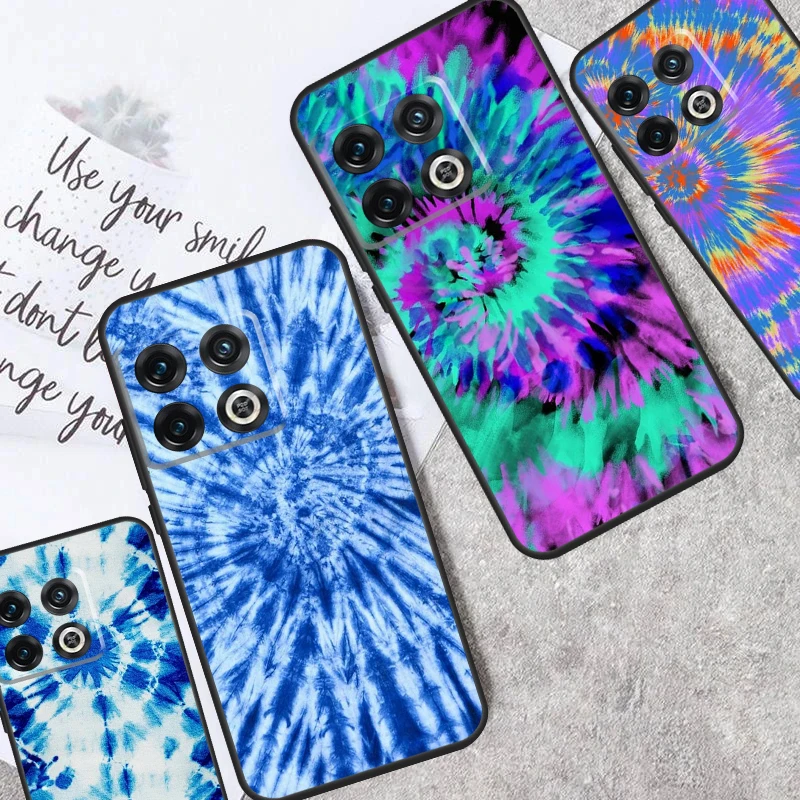 Rainbow Spiral Tie Dye Case For OnePlus 12 11 10 Pro 8T 9R 10T 10R 12R OnePlus Nord CE 2 3 Lite 2T N10 N20 Coque