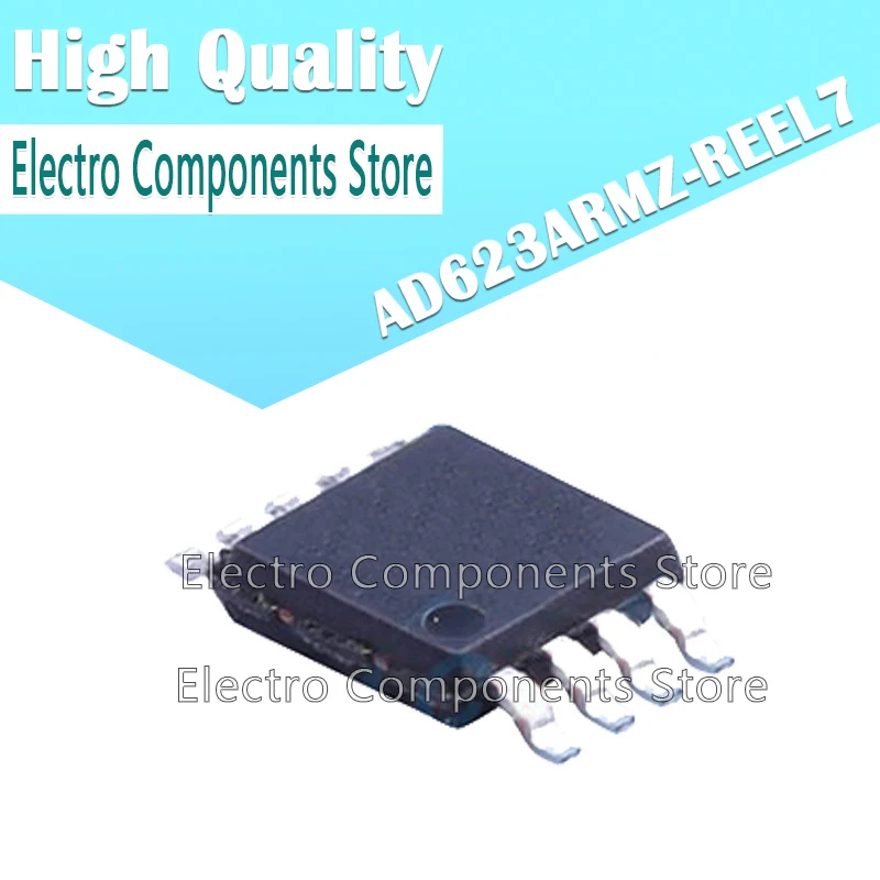 10PCS/Lot AD623ARMZ-REEL7 Instrument Operational Amplifier MSOP-8