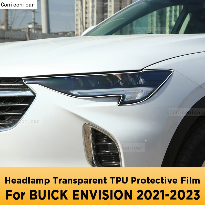 

For BUICK ENVISION 2021-2023 Car Exterior Headlight Anti-scratch Front Lamp Transparent TPU Protective Film Accessories