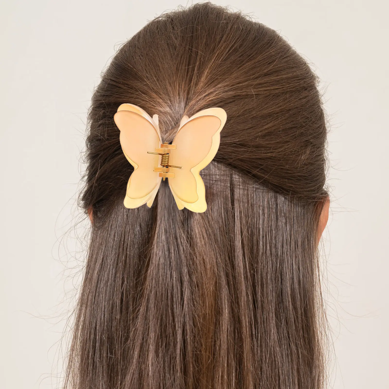 

8 матовых заколок для волос в форме бабочек-крабиков для женщин, для тонких и густых волос, аксессуары для укладки волос