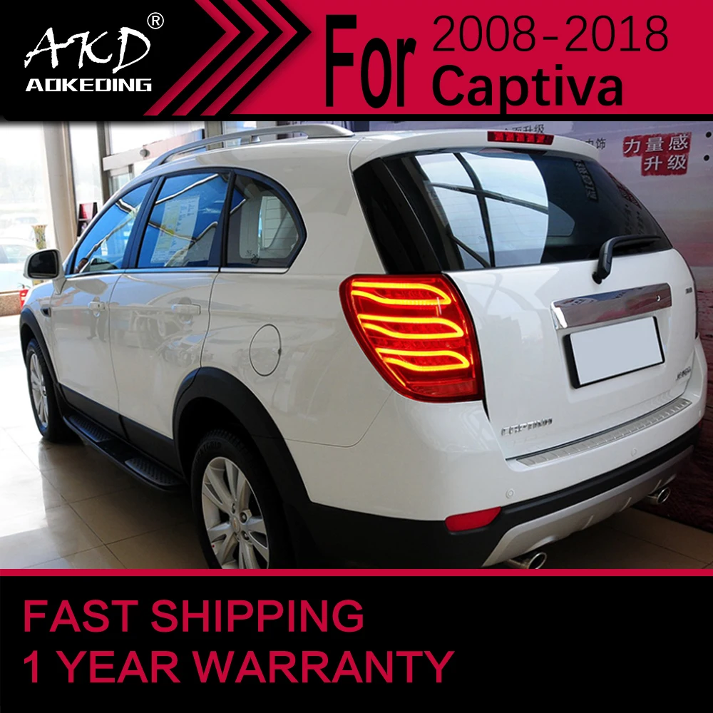 Car Lights for Chevrolet Captiva LED Tail Light 2008-2018 Captiva Rear Stop Lamp Brake Signal DRL Reverse Automotive Accessories