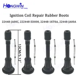 4Pcs Ignition Coil Rubber Boot Spark Plug Cap For Nissan Sentra Versa X-Trail Micra Qashqai 22448JA00C 22448-JA00C 224481KT0A