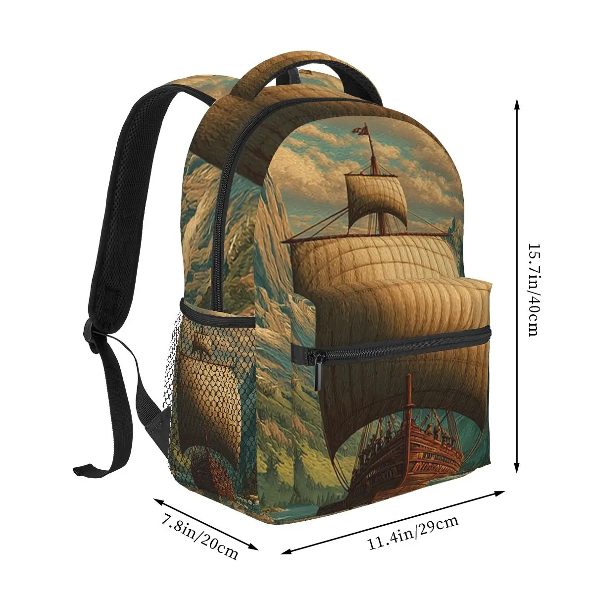 A Vintage Poster Of The Odyssey Of Homer Backpack Student Boys Girls BookBag Children School Bag Shoulder Bags for Men Women