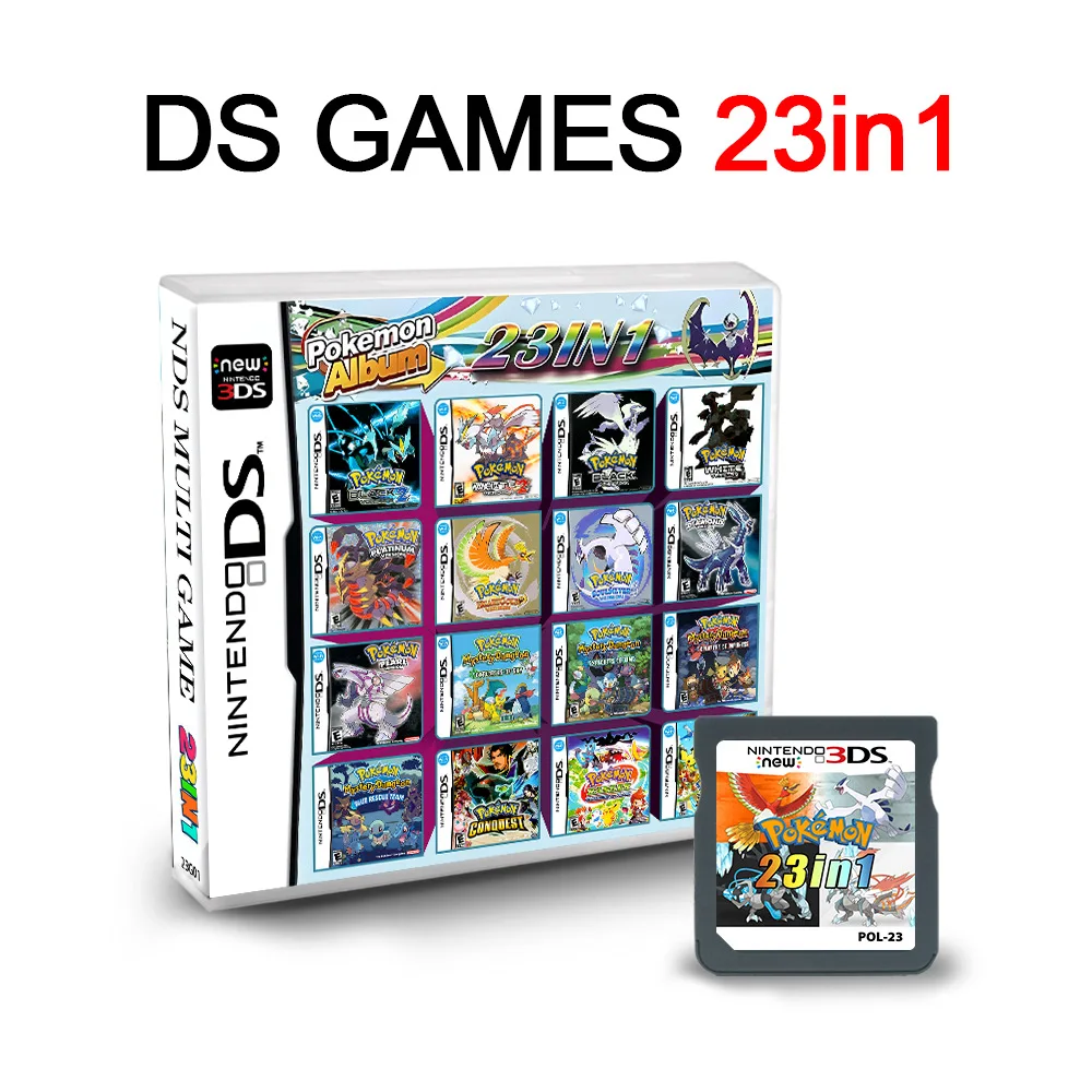 Pacchetto di carte da gioco NDS DS Versione europea americana Multi in One V2 Nuova versione Scatola di carte da gioco NDS