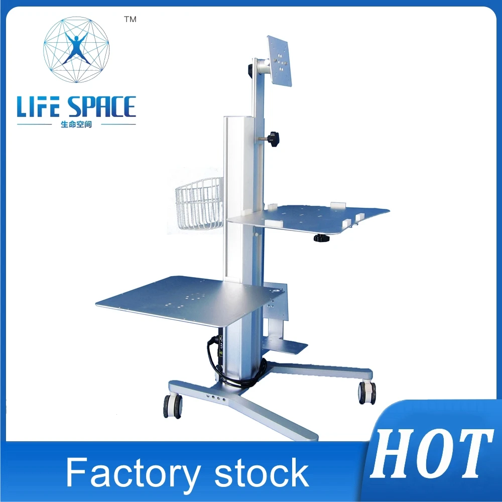 Therapeutic Equipment Computer Medical Trolley Best Selling Hospital Ultility Trolley Laptop Cart Hospital Workstation Trolley