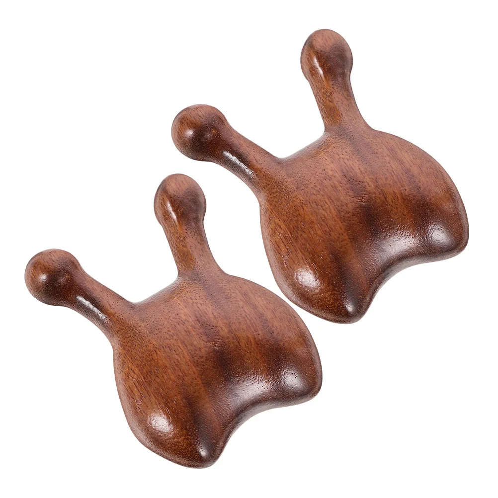 

2pcs Wooden Nose Massager Tool Facial Massage Smooth Wood Face Acupoint Scraper Guasha Relief Tension Relaxation Compact