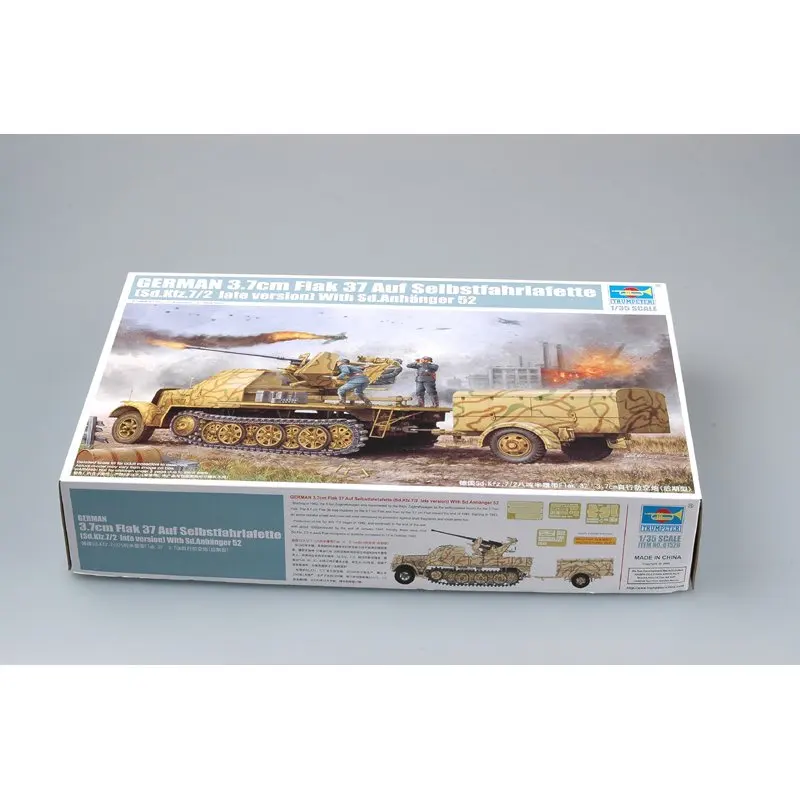 

Trumpeter 01526 1/35 German 3.7cm Flak 37 auf Selbstfahrlafette (Sd.Kfz.7/2 late version) - Scale Model Kit