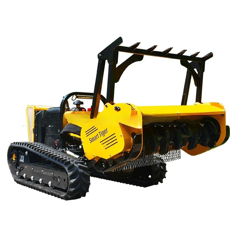 special vehicle isolation belt development vehicle crushing shrub weed cutting machine