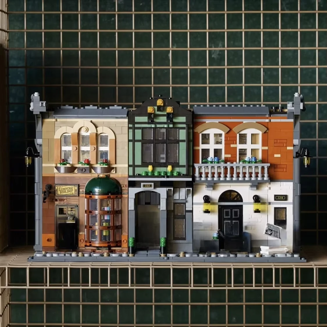 2025 nueva serie street view 10351 Sherlock estantería juguete de bloques de construcción tema educativo para niños DIY regalo de cumpleaños 1359 Uds