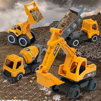 Simulation Excavator Dump Truck Model Toy Engineering Vehicle Set Construction Fleet Toddler Early Education Kids Birthday Gifts