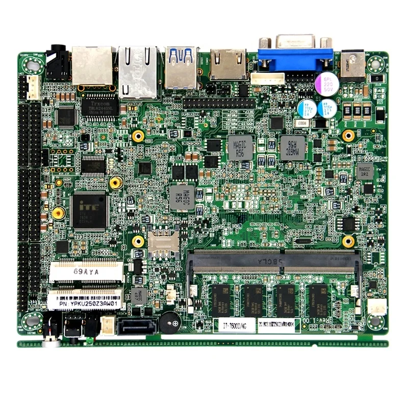 

X86 mainboard built in Core 8th generation Kaby lake-U series CPU 2x Mini-PCIe Industrial motherboard I7 7500U