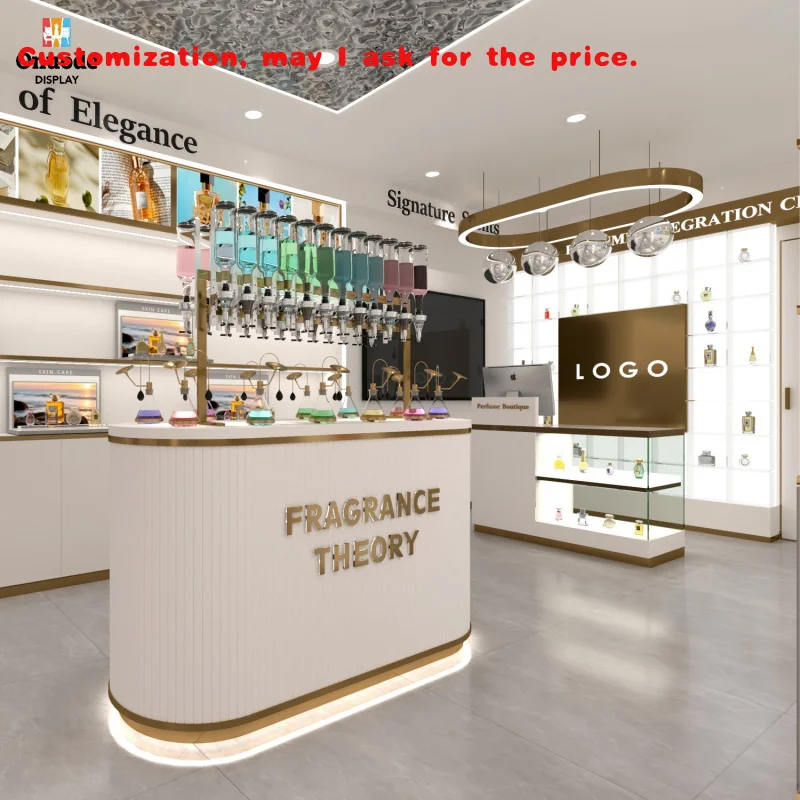 

custom.High Quality Perfume Display Cabinet and Shelves Custom Showcase Furniture Boutiques and Retail Stores Shop Interior