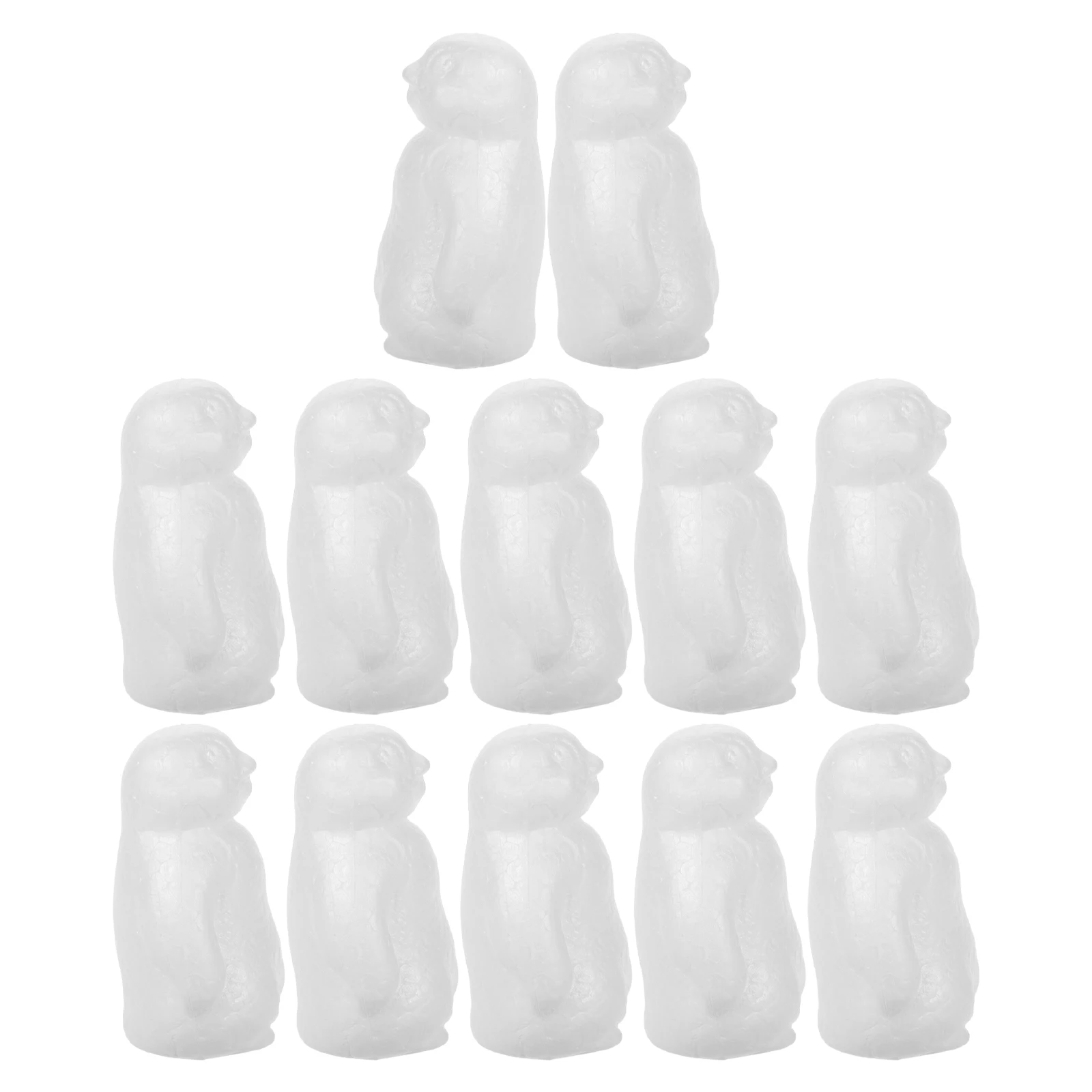 

20Pcs Blank Foam Penguin Crafting Kit White Craft Foam Balls for DIY Decoration Painting Kids Creative Kindergarten
