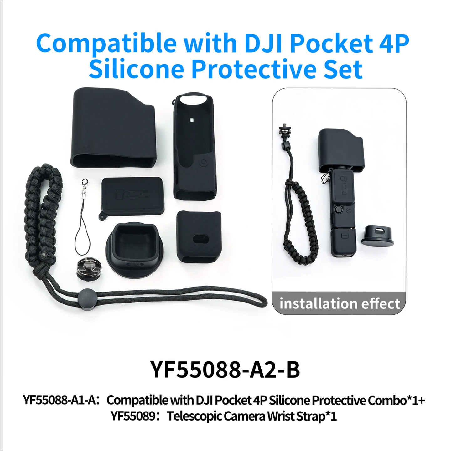 Modulare Silikon-Schutzhülle für DJI Pocket 4 Pro Gimbal-Kamera, Desktop-Ständer-Basis-Kombi-Set, Stabiler Schutzschutz – Detail 18