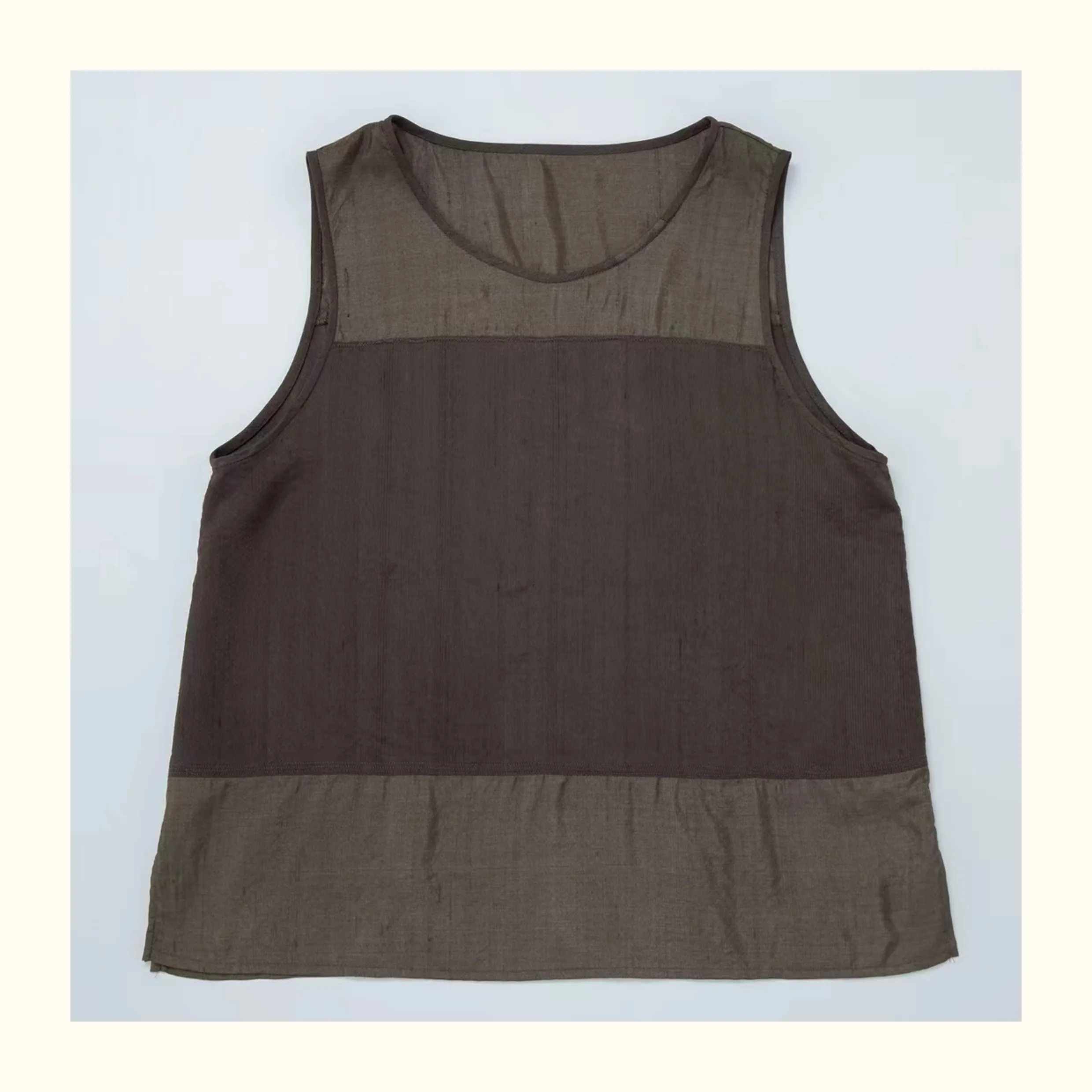 

Leitai Spliced Silk Vest Straight Cut Thin Summer Casual Wear Pure Color Women's Vest Top Quali Chinese Brand