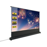 150inch Alr Pet Ultra Short Throw Floor Rising Projector Screen Motorized Antilight Screen Projection