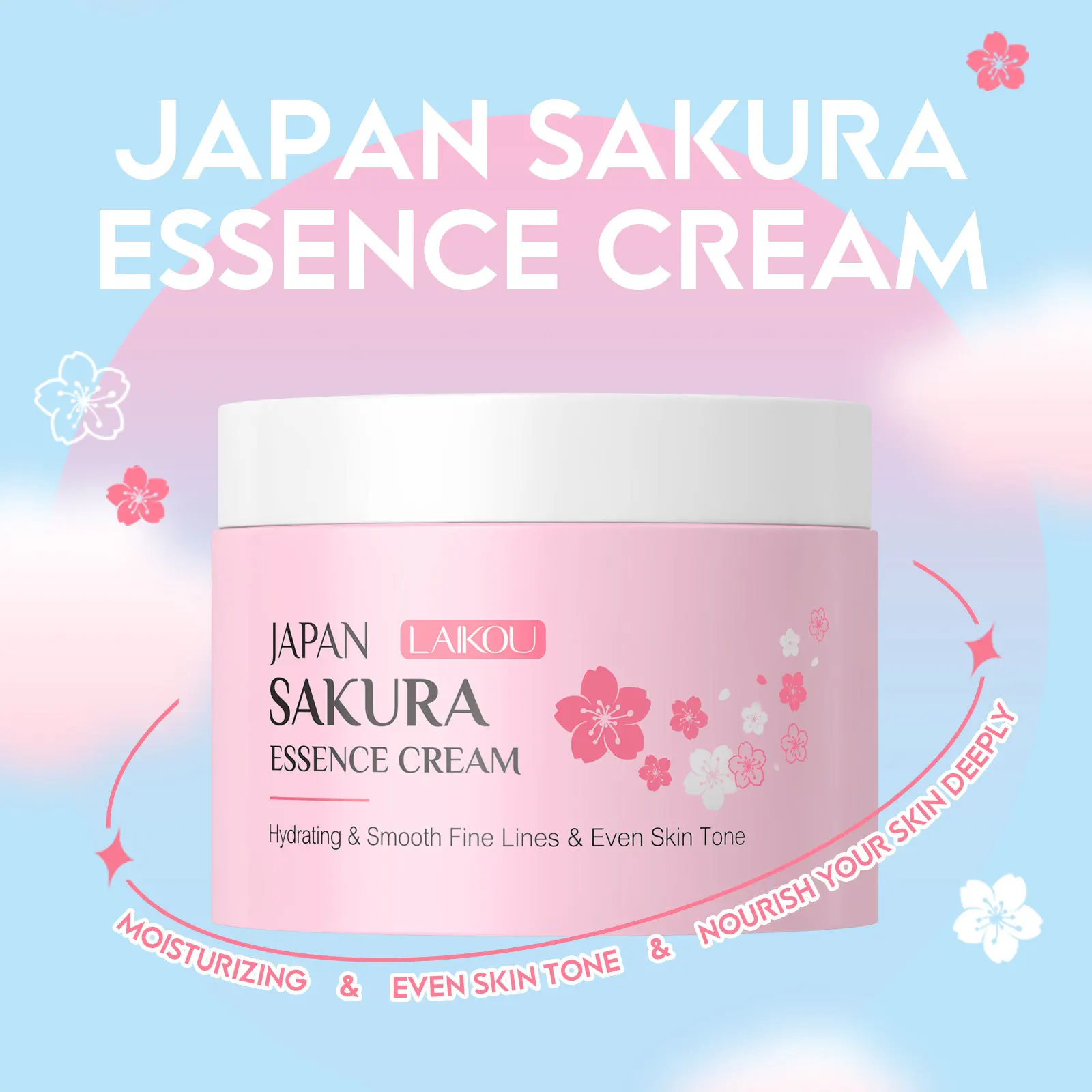 

Japan Sakura Moisturizeing Face cream Smoothing Whitening Nourishing Oil-Control Skin Care Products 25g