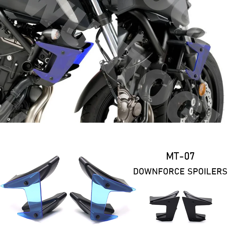 

For Yamaha MT-07 MT07 MT 07 2018-2021 Downforce Spoilers Side Downforce Naked Spoilers Side Deflector Fairing Wing