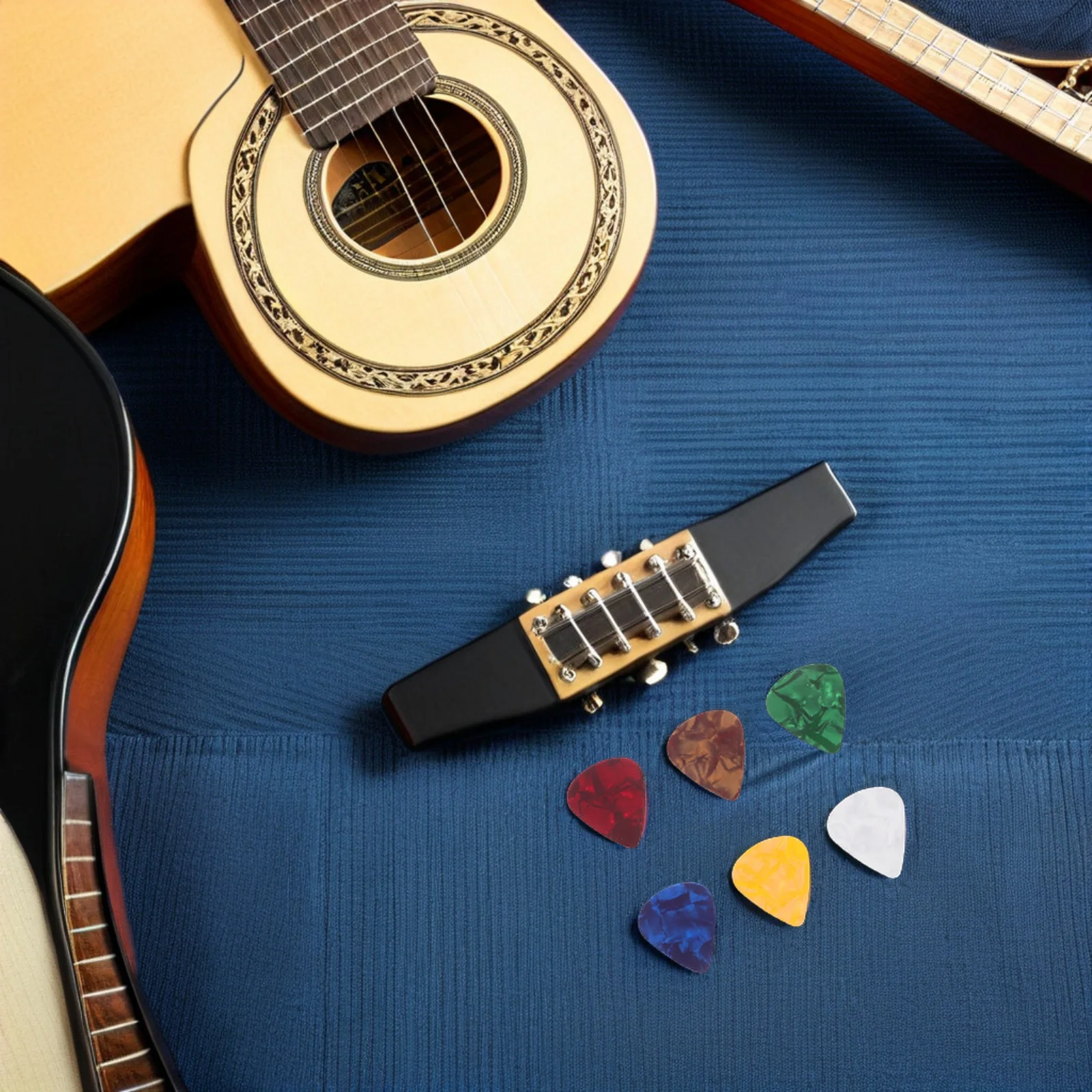 

30pcs Colorful Resin Guitar Picks Vibrant Plectrums For Electric Acoustic Bass Guitars Durable Ergonomic Design Beginners